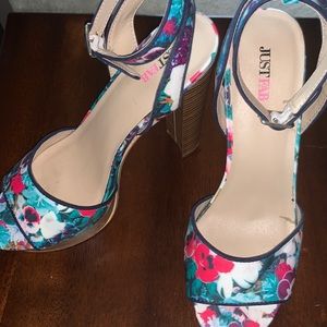 Floral Print Sandals